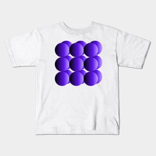 Flourescent Spheres | Gradient Neon Violet Kids T-Shirt